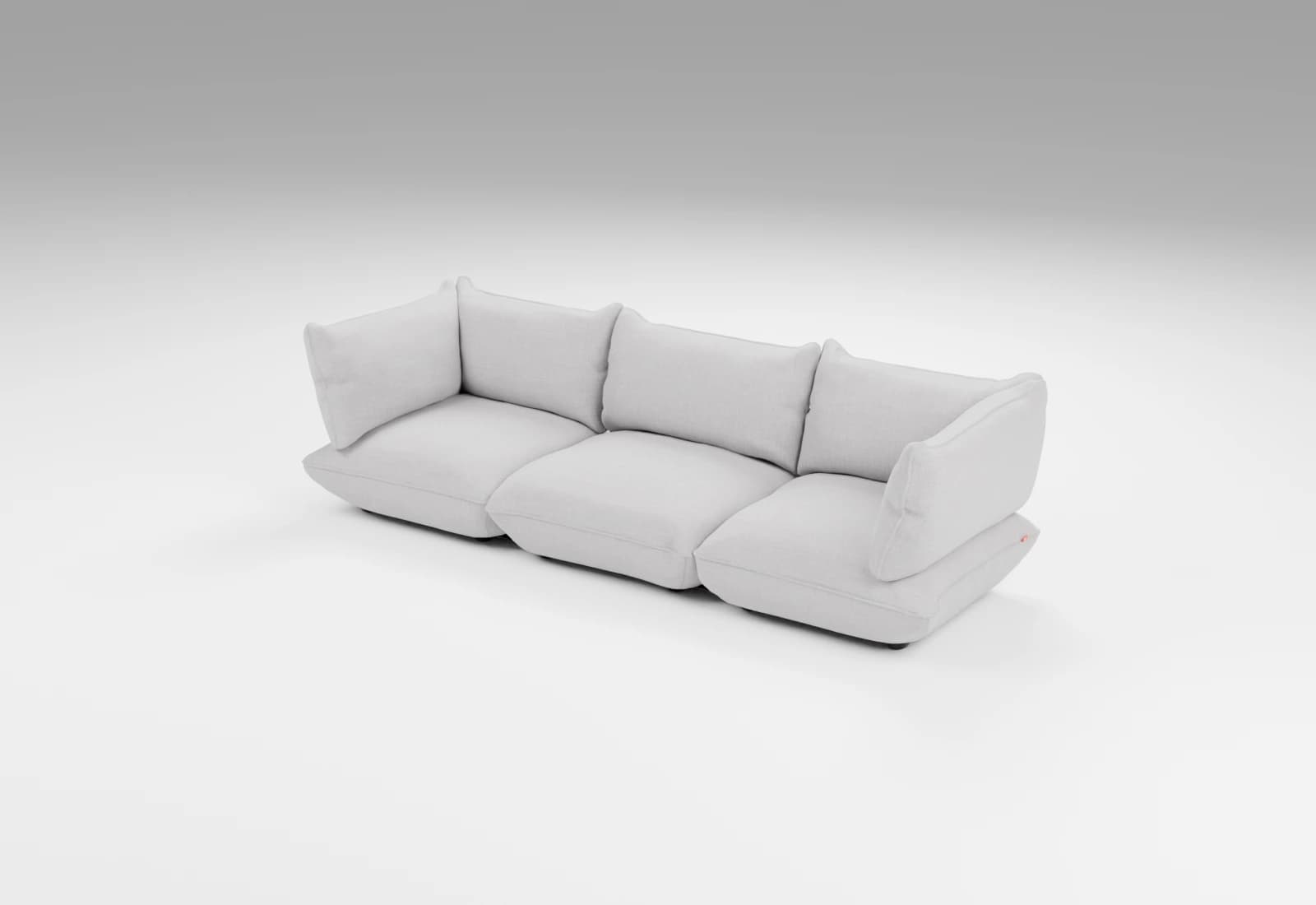 3D product render of Sofa01 in a white studio.